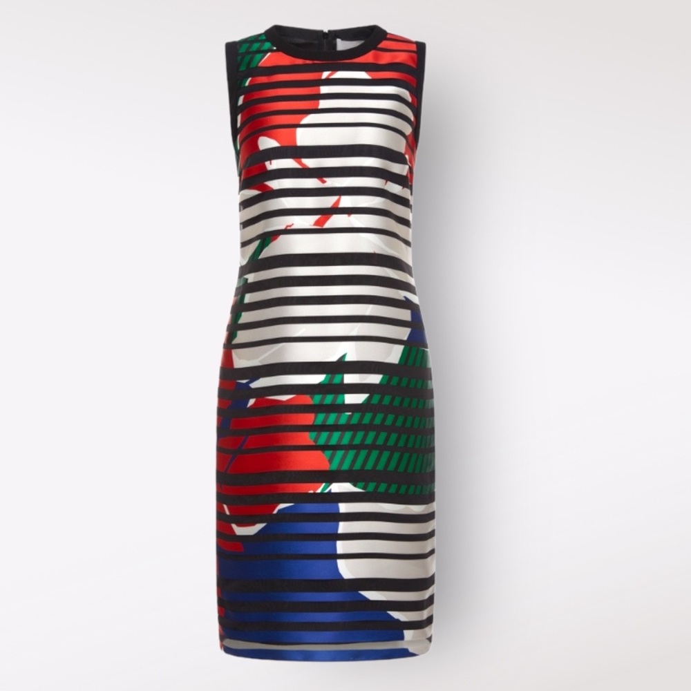 Hugo Boss Danyna Patterned stripe Sheath Dress